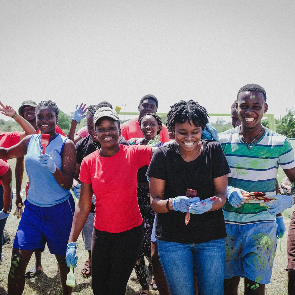 Young People in a field